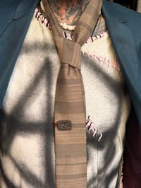 Image 1 of 1950’s  square bottom tie & davy crockett clip  