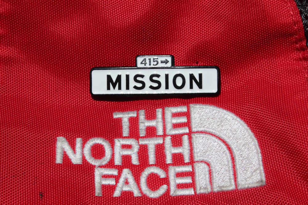 Image of San Francisco Street Sign Mission Enamel Pin