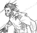 Image of Wolverine warm up pencil sketch 