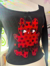 Image 2 of Ladybug Baby Kitty Top 🐞🐱♡ (S)