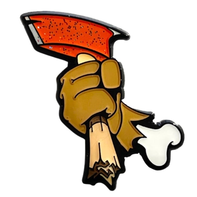 Bad To The Bone Pin - Pumpkin