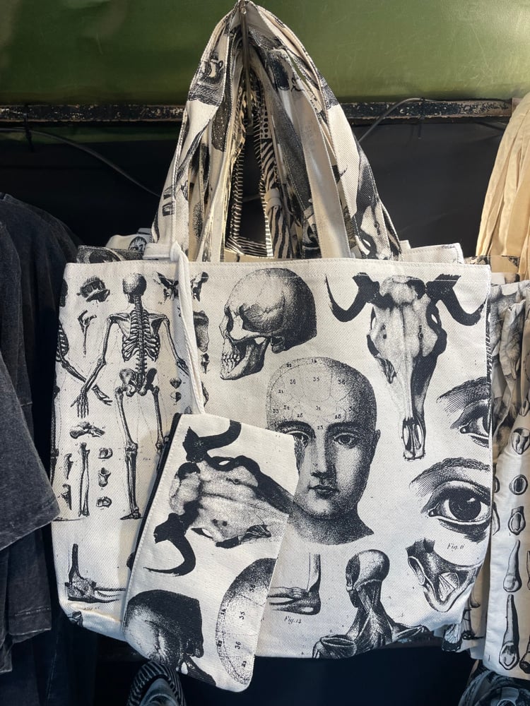 Image of Anatomy mid tote bag with zip purse