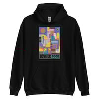 Image 2 of LOVEDCGOGO "ART DECO" Unisex Hoodie (see color options)