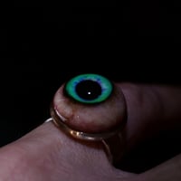 Image 8 of Blue Green Eyeball Ring