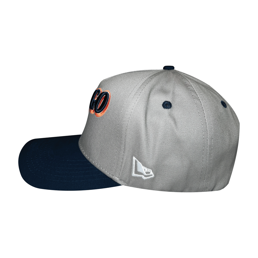 Image of "DAYGO" Baseball Hat (Grey/Navy/Orange)