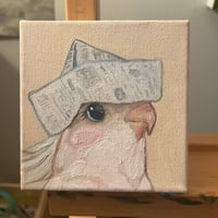 Image 2 of paper hat birb