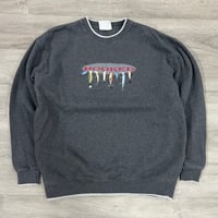 Image 1 of Vintage Hooked Fishing Lures Crewneck