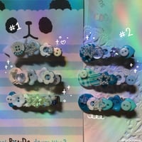 Image 2 of button hairclips 🗝️⋆｡𖦹°‧ ⚉
