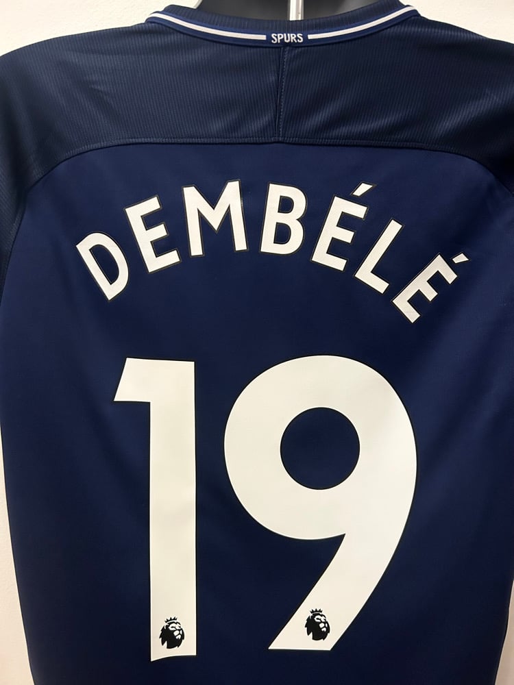 Image of Tottenham Hotspur “DEMBÉLÉ 19” 2017/18 Away Shirt + PL patches (M)