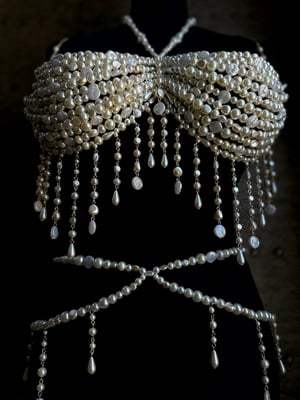Image of Pearl Beaded Bralette DD-DDD