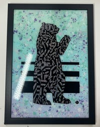 Image 1 of Silver glitter Ursa the Bear - Available from Upfest only 