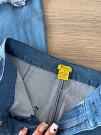 Image 2 of blue ripped jeans (sz small)
