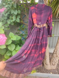 Image 7 of Mykonos Glitter wrap dress Maxi/ Kaftan dark red