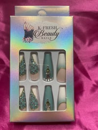 Nails - Long (Heart Bling Design)