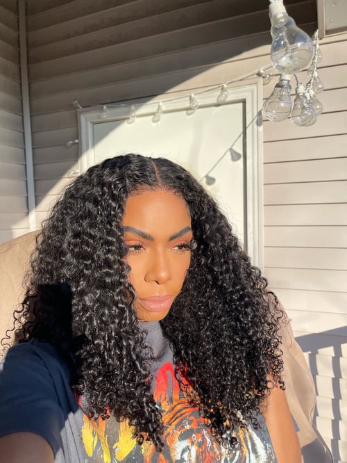 Image of 20 inch 3c COILY CURLY 13x6 HD LACE FRONT WIG