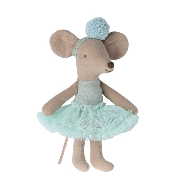 Image of Maileg - Ballerina Mouse Little Sister Mint