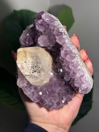 Image 7 of AMETHYST WITH INCLUDED RAINBOW CALCITE -URUGUAY-