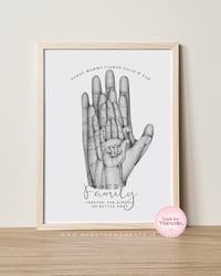 Image 2 of The Family Hands Print