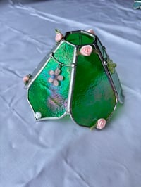 Image 1 of Iridescent green tea light lamp 