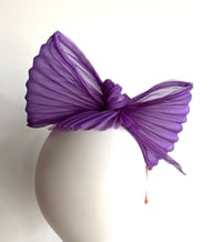 Image 3 of Purple silk organza bow