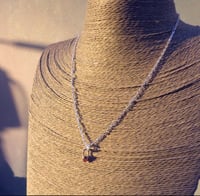 Image 6 of Handmade Sterling Silver Garnet Bullet Point Pendant 