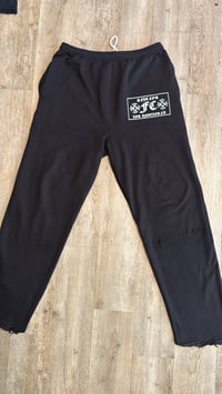 Image 2 of OPEN BOTTOM DECONSTRUCTED SWEATS