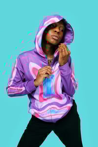 Image 2 of “Soul Body” Full Zip Hoodie (Purple) Alyssia Strasser