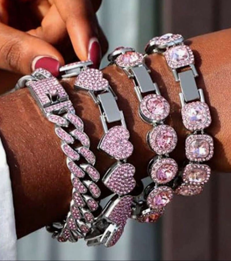 Image of Bling out bracelet in pink 