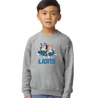 Blue Dog Lions fan kids t-shirt, sweatshirt or hoodie
