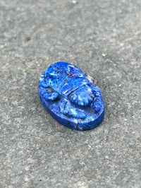 Image 4 of Lapis Lazuli Scarab beetle