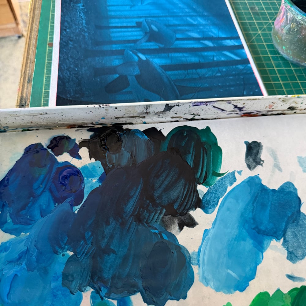 Image of -a boy and his dog- (study)