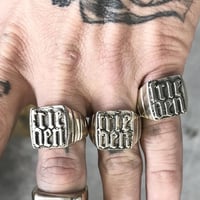 Bronze frieden Signet-Ring