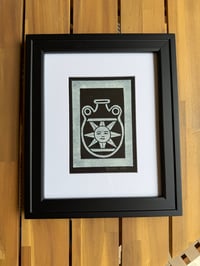 Framed Jarrito Linocut