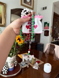 Image 1 of Rosario de San Benito (Glass beads stainless silver) 💗
