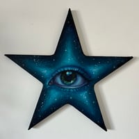 Image 4 of “We’re made of stars” acrylic on star canvas - vol.4