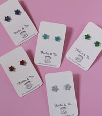 Image 1 of Glitter Star Studs 