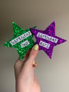 Glitter Star Birthday Badges