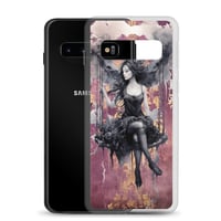 Image 2 of Dark Goth Fairy Maroon Clear Case for Samsung®