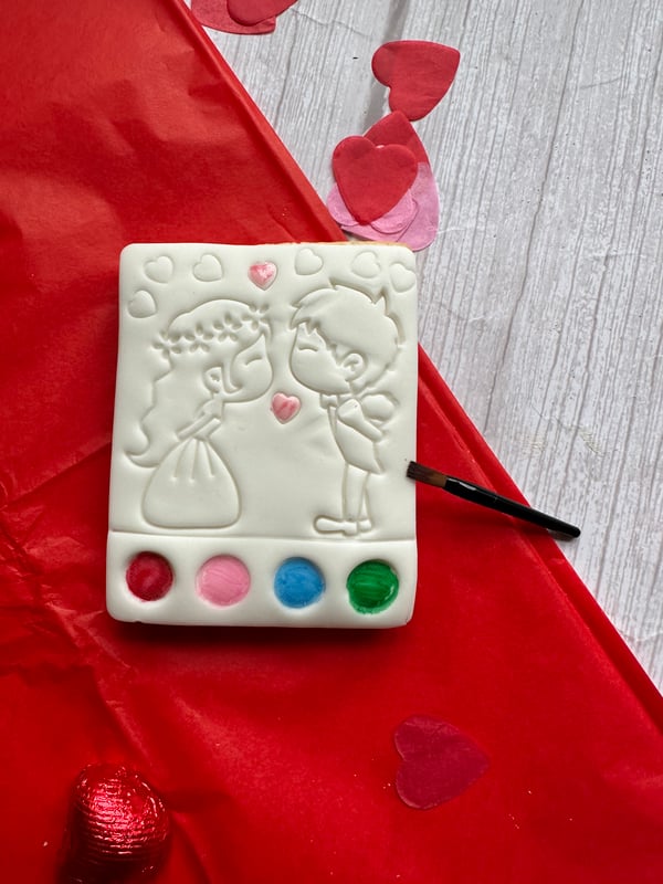 Image of Paint Your own Valentine's biscuit