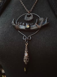 Image 3 of Jawbone pendulum necklace 