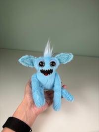 Image 3 of Small Weighted Monster - Light Blue