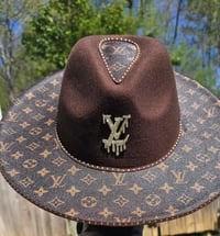 Image 3 of Emerald Green with classic Fedora Drip- HAT with plain Ring