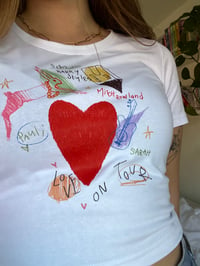 Image 2 of lot- heart- full illustration - harry styles shirt 