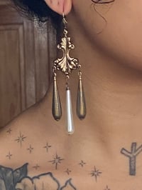 Image 2 of ROCOCO PEARL DROP EARRINGS