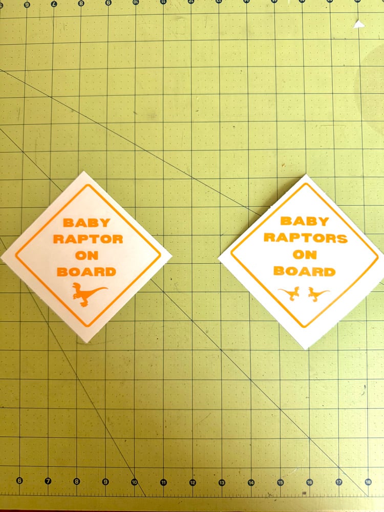 Image of Raptor On Board Decal 