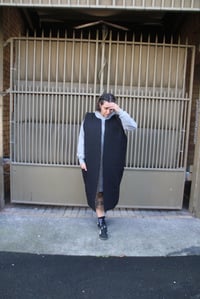 Image 4 of  Check Your Vest - Quilted Wool/Black Denim