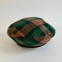 Image 1 of Edie wool beret tartan