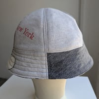 Image 3 of Reworked 6-panel Reversible Bucket Hat 70s Mickey New York L 24-25"