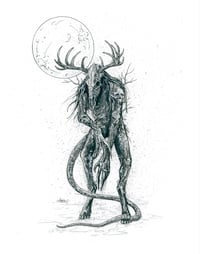 Image 3 of Cryptid Series - Print Selection 2 ( Mothman / Wendigo )