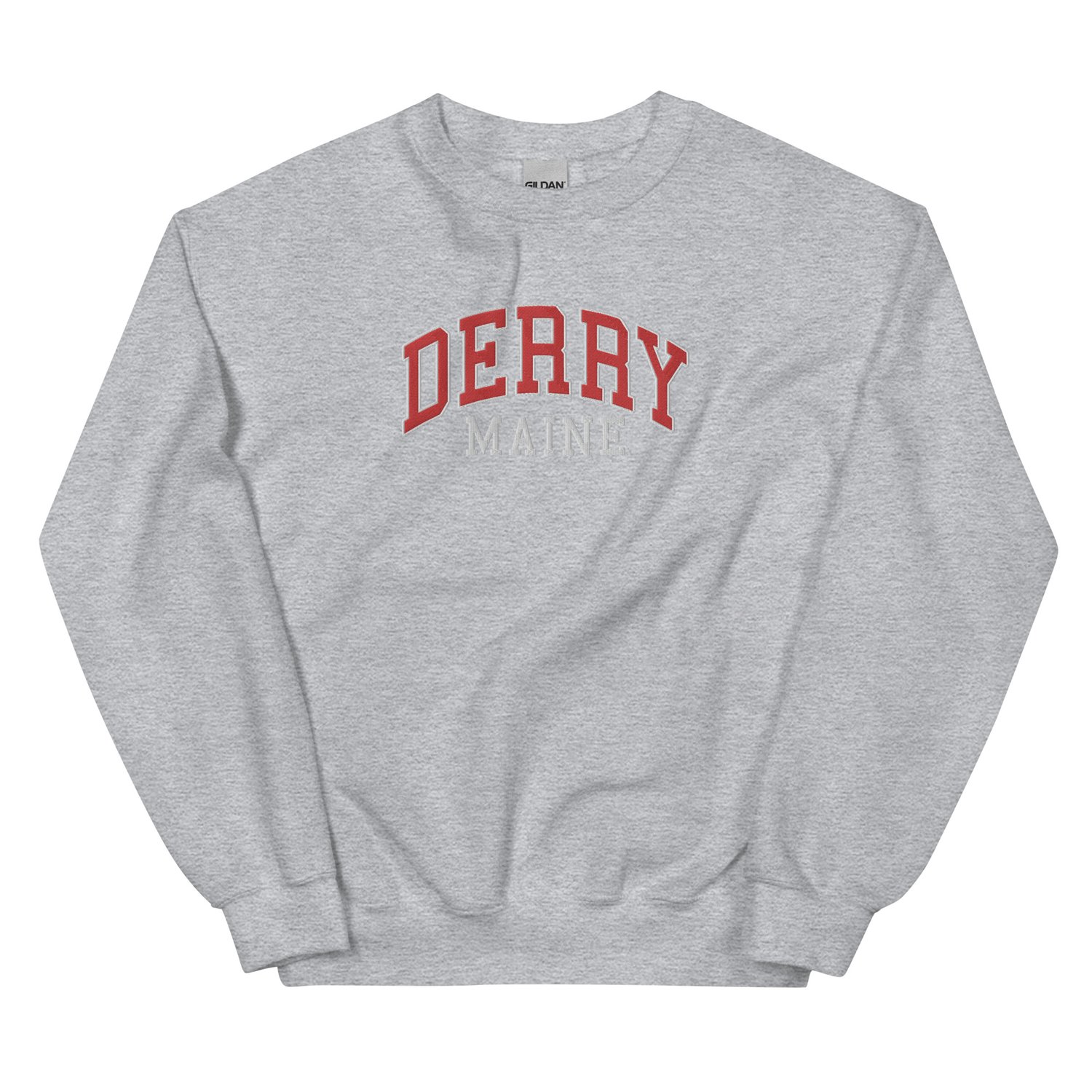 Image of Derry ME embroidered crew neck sweatshirt